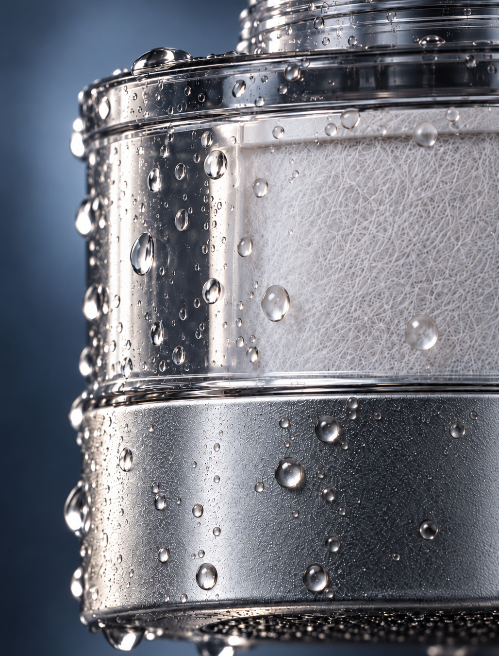 Close-up of the Misté faucet filter