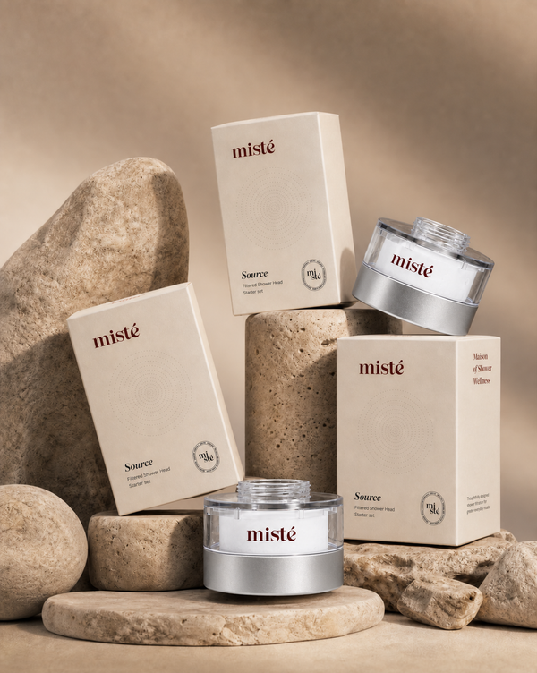 Misté faucet filters and packaging